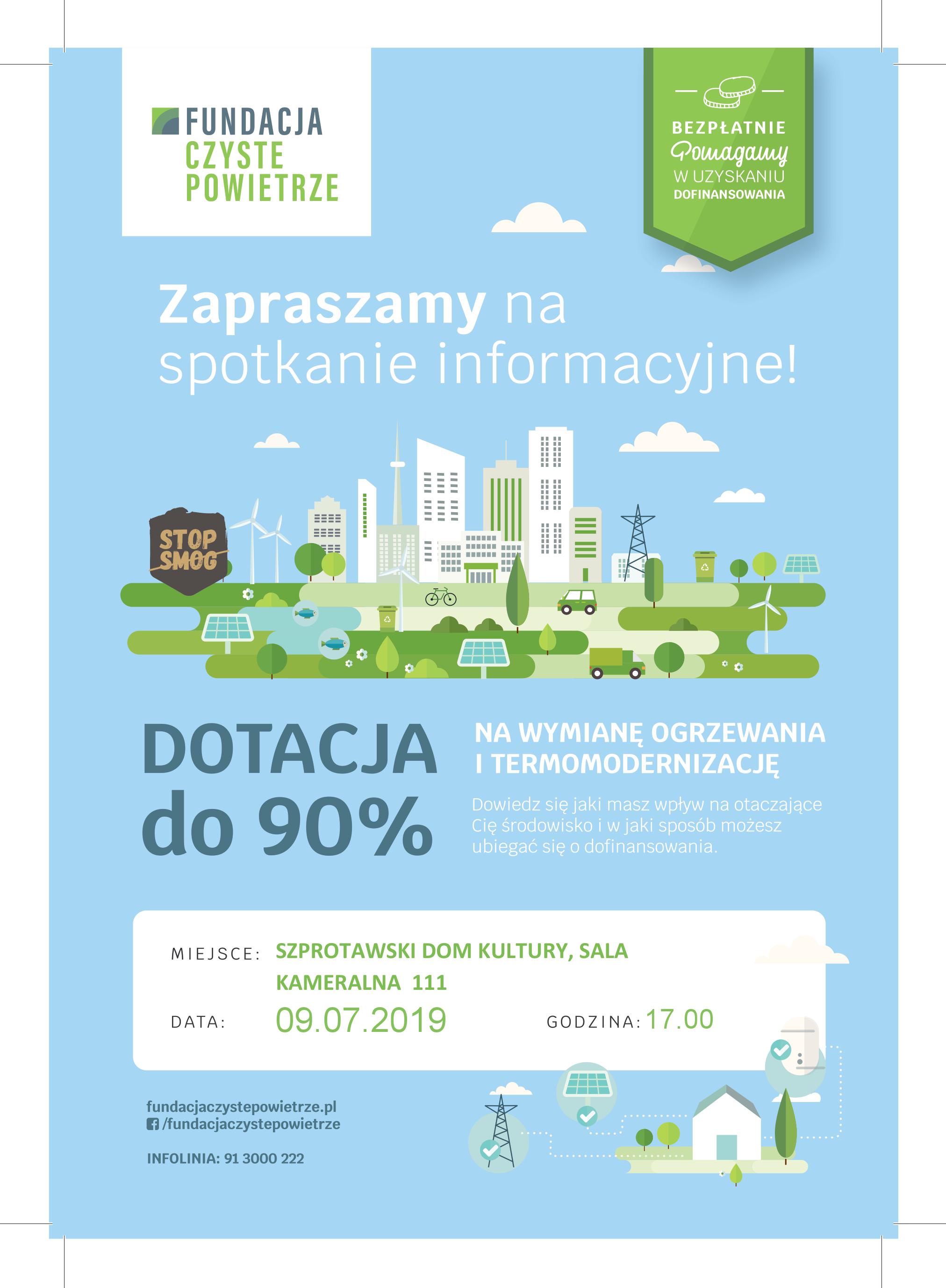 Ilustracja do informacji: Program Czyste Powietrze – spotkanie w Szprotawie