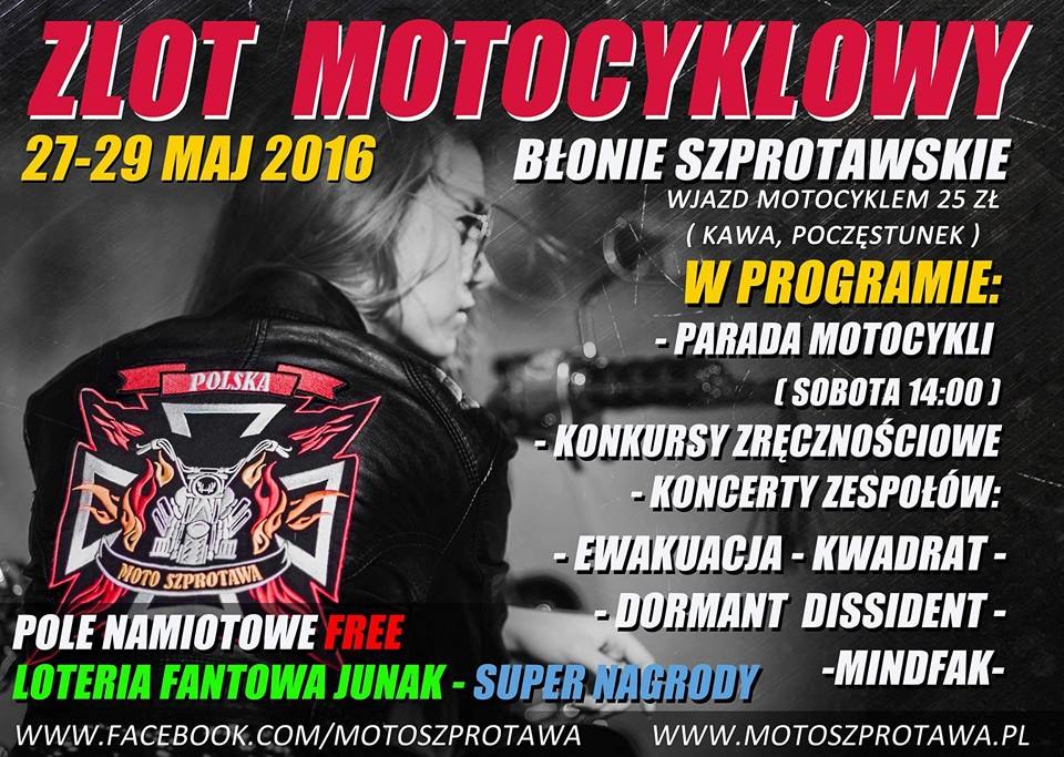 Ilustracja do informacji: II "Zlot Motocyklowy" w Szprotawie