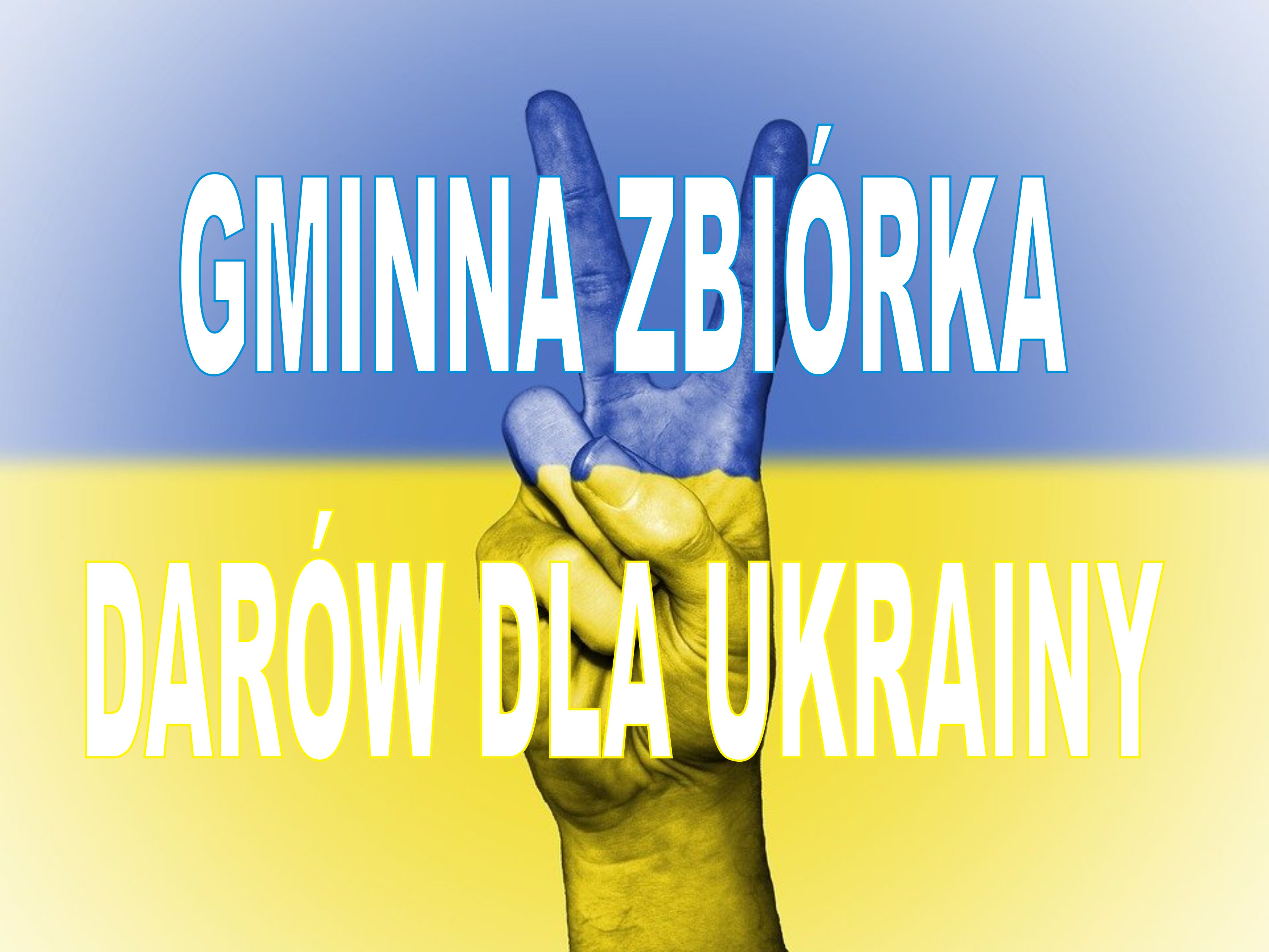 Ilustracja do informacji: GMINA SZPROTAWA ORGANIZUJE ZBIÓRKĘ DLA UKRAINY