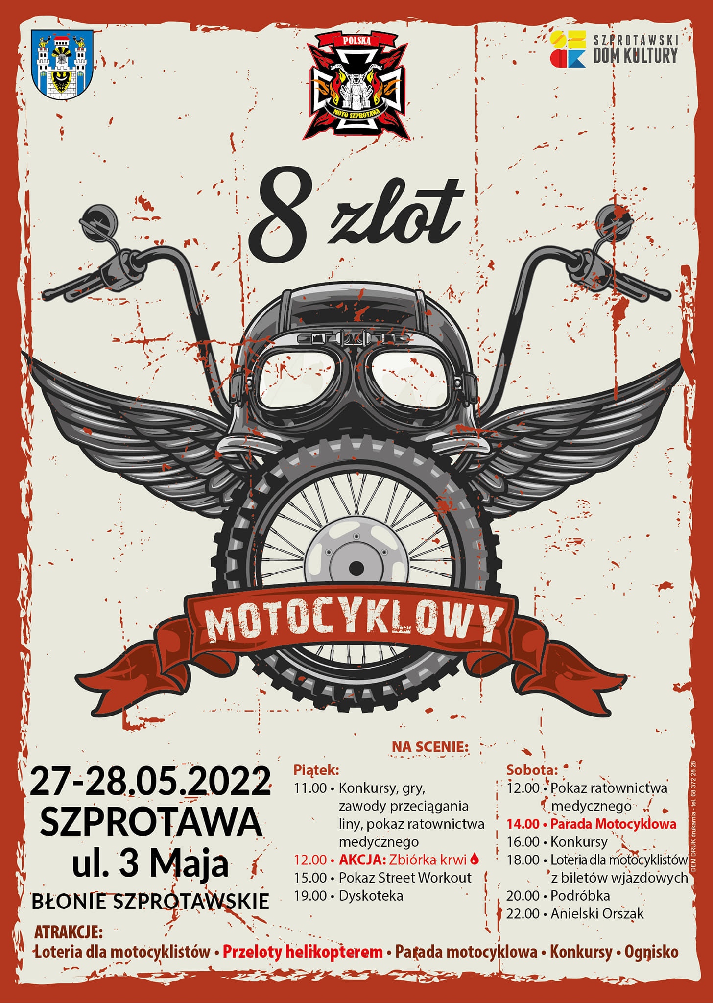 Ilustracja do informacji: Otwieramy sezon motocyklowy 2022 w Szprotawie 