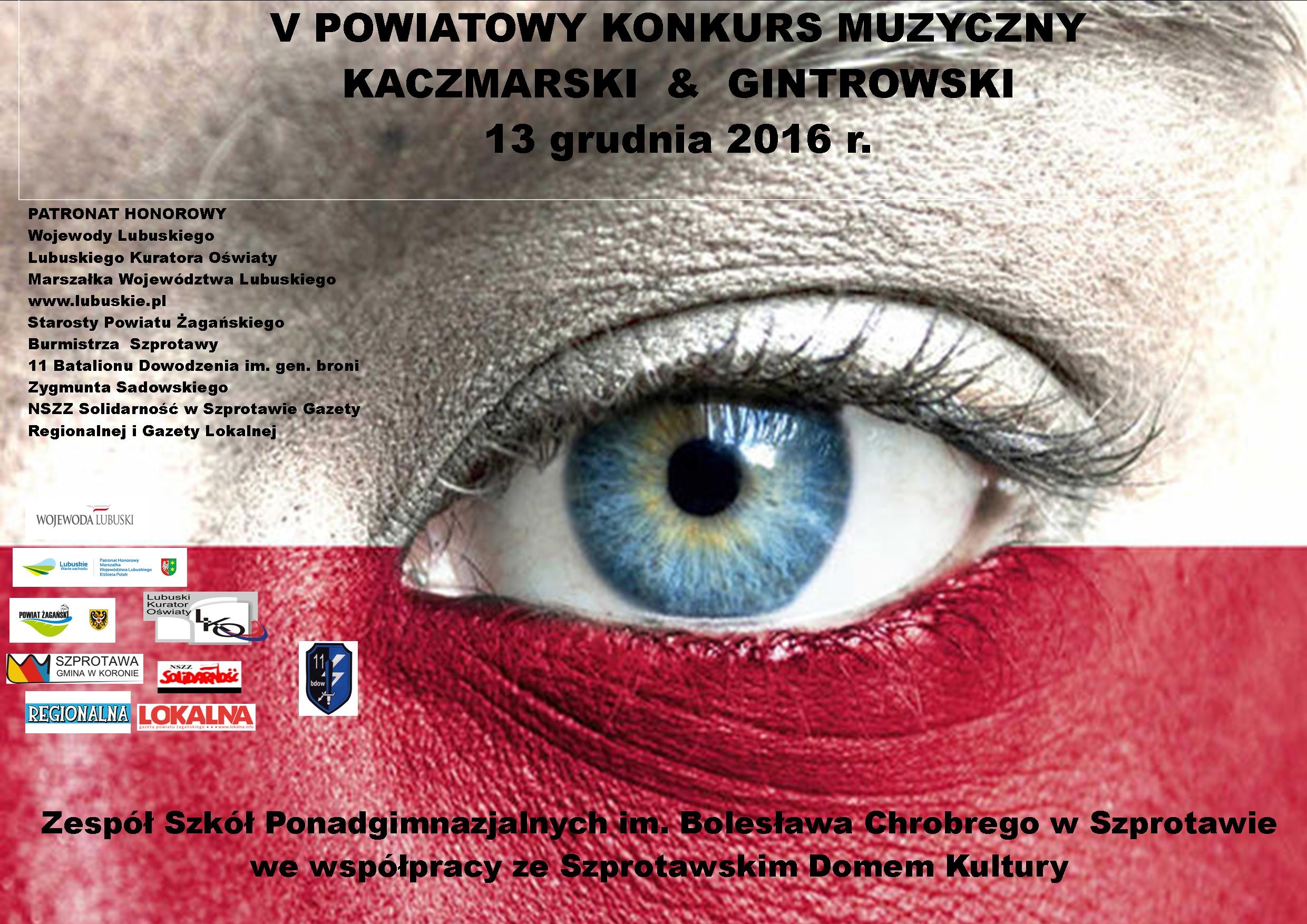 Ilustracja do informacji: V Powiatowy Konkurs Muzyczny Kaczmarski&Gintrowski 